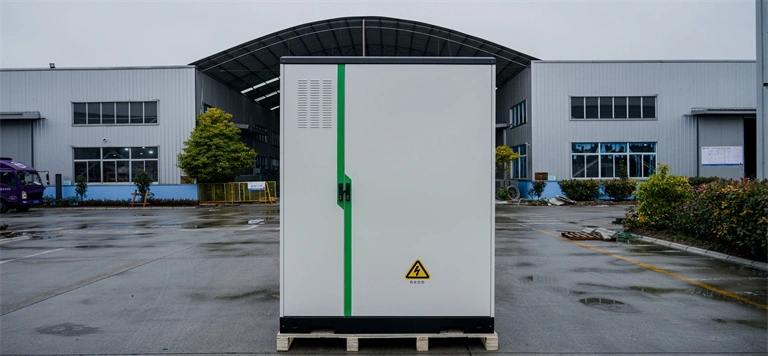 Outdoor lithium storage cabinet and solar-wind-storage hybrid system